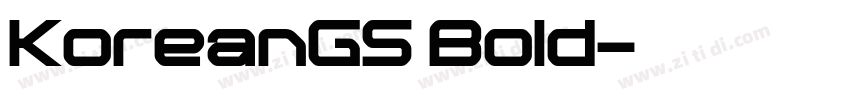 KoreanGS Bold字体转换